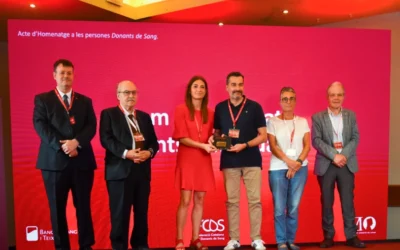 Rebem un reconeixement de Donants de Sang i reafirmem el nostre compromís social